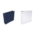Binder Combo Kit Casafoyer Polipropileno 2 polegadas azul e 3 polegadas branco