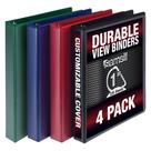 Binder Samsill Durable D Ring de 1 polegada, pacote com 4, 225 páginas