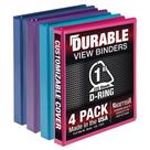 Binder Samsill Durable D Ring de 1 polegada, pacote com 4, 225 páginas Binder Samsill Durable D Ring de 1 polegada, pacote com 4, 225 páginas