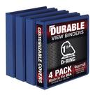 Binder Samsill Durable D Ring de 1,5 polegadas, pacote com 4, azul, 350 páginas Binder Samsill Durable D Ring de 1,5 polegadas, pacote com 4, azul, 350 páginas