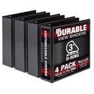 Binder Samsill Durable D Ring de 3 polegadas, pacote com 4 unidades, preto Binder Samsill Durable D Ring de 3 polegadas, pacote com 4 unidades, preto