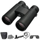 Binóculos Nikon Prostaff P3 8x42 pretos com lente, caneta e pano