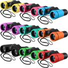 Binóculos Yunsailing, pacote com 9, para crianças, à prova de choque, 4x30mm Binóculos Yunsailing, pacote com 9, para crianças, à prova de choque, 4x30mm