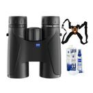 Binóculos ZEISS Terra ED 10x42 à Prova d'Água Kit Completo Binóculos ZEISS Terra ED 10x42 à Prova d'Água Kit Completo