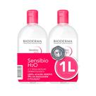 Bioderma Sensibio H2O Kit 2 Águas Micelar Facial de Limpeza 500ml