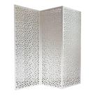 Biombo 3 Folhas 129X180cm Mdf Modelo 22 Branco Vazado