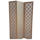 Biombo 3 Folhas 129X180cm Mdf Modelo 8 Cru Vazado