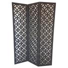 Biombo 3 Folhas 129X180cm Mdf Modelo 8 Rustico Vazado