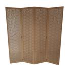 Biombo 4 Folhas 172X180cm Mdf Modelo 16 Cru Vazado