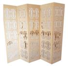 Biombo 5 Folhas 215X180cm Mdf Modelo 2 Cru Vazado