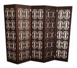Biombo 5 Folhas 215X180cm Mdf Modelo 2 Rustico Vazado