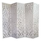 Biombo 5 Folhas 215X180cm Mdf Modelo 27 Branco Vazado