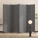 Biombo de 4 Painéis Dobráveis, Biombo Acústico de Feltro para Sala e Escritório, 2,40m x 1,80m, Adequado para Salas de Estar, Quartos e Escritórios