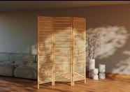 Biombo Decorativo 3 Folhas em Madeira Maciça Oliver Espresso Móveis Biombo Decorativo 3 Folhas em Madeira Maciça Oliver Espresso Móveis