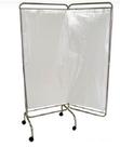Biombo duplo em aço inox faces em plástico