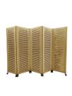 Biombo Ripado 05 Folhas C/ 10 Rodinhas