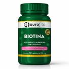 Biotina 500mg Eurofito 60 Cápsulas Suplemento Alimentar
