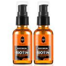 Biotina de espessamento máximo de óleo de barba First Melody, 30 ml, pacote com 2 unidades