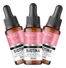 Biotina Em Gotas Purafor Quality Suplemento Natural Kit 3un
