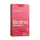 Biotina Sabor Morango Vita Blue 60 Comprimidos Mastigáveis Biotina Sabor Morango Vita Blue 60 Comprimidos Mastigáveis