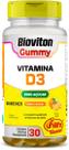 Bioviton Vitamina D3 Gummy Zero Açúcar 30 Gomas Mastigáveis para Imunidade