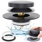 Biqueira universal Tub Stopper Citymoor, preta fosca