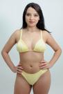 Biquini Amarelo Cortinão Trança Macrame e Calça Milão