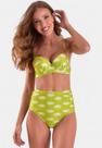 Biquíni Areia Branca Baly Hot Pant Floral Verde