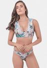 Biquíni Areia Branca Praya Cropped Floral Branco