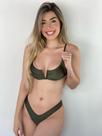 Biquíni Aro V Asa Delta Preto Verde Musgo Biquíni Aro V Asa Delta Preto Verde Musgo