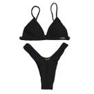 Biquíni Asa Delta Aviador Fio Duplo Carnaval Calcinha Bojo Moda Feminino Tanga Top