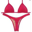 Biquíni asa delta fio dental vermelho