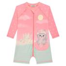 Biquini Blusa M/L Bebê Gatinho Malha Dry UV Infanti