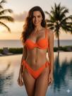 Biquíni Bronzeamento Moda Praia Feminina Verão Primavera Marquinha Piscina Conjunto Sutiã Calcinha Diversas Cores