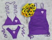 Biquíni Com Bojo Asa delta + Vestido Com Bojo
