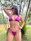 Biquini Cortininha com Amarração lateral sem bojo Moda Praia Verão by Maré Biquíni