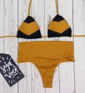 Biquíni Cortininha Hot Pants Cintura Alta Fio Dental C/ Bojo