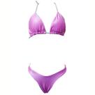Biquíni Cortininha Rolitê Lançamento Verão Praia Feminino Fio Dental Roupa Trançado Tendência Moda