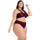 Biquini Cós Alto Sustentação Plus Size Alças Largas Decote Biquini Cós Alto Sustentação Plus Size Alças Largas Decote