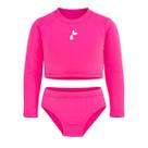 Biquíni Cropped Liso Menina Infantil Proteção Solar Uv