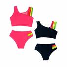 Biquíni De Menina Moda Praia Verão Infantil E Juvenil Kit 2 Peças
