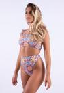 Biquíni Diluxo Top Faixa Calcinha Hot Pant Estampado