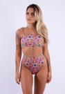 Biquíni Diluxo Top Faixa Calcinha Hot Pant Estampado Biquíni Diluxo Top Faixa Calcinha Hot Pant Estampado