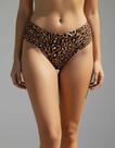 Biquini drapeada estampada - animal print