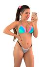 Biquíni Feminino Cortininha Arco-íris com Calcinha FruFru