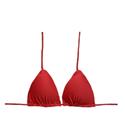 Biquíni feminino cortininha vermelho com bojo parte de cima avulso
