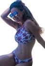 Biquíni Feminino Cropped Com Bojo Com Calcinha Dupla Face