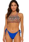 Biquíni Feminino Cropped Com Calcinha Levanta Bumbum, e Amarra lateral