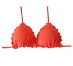 Biquíni feminino frufru ripple laranja com bojo parte de cima avulso Biquíni feminino frufru ripple laranja com bojo parte de cima avulso