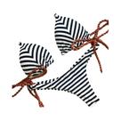 Biquini Feminino Listrado com Nó Sexy - Tanga, Bandagem Micro e Estilo Brasileiro Biquini Feminino Listrado com Nó Sexy - Tanga, Bandagem Micro e Estilo Brasileiro